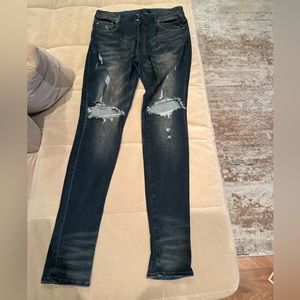 Amiri ripped blue Skinny jeans size 34
